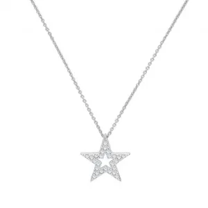 Acotis Silver Necklace Star with Zirconia Accent G3370