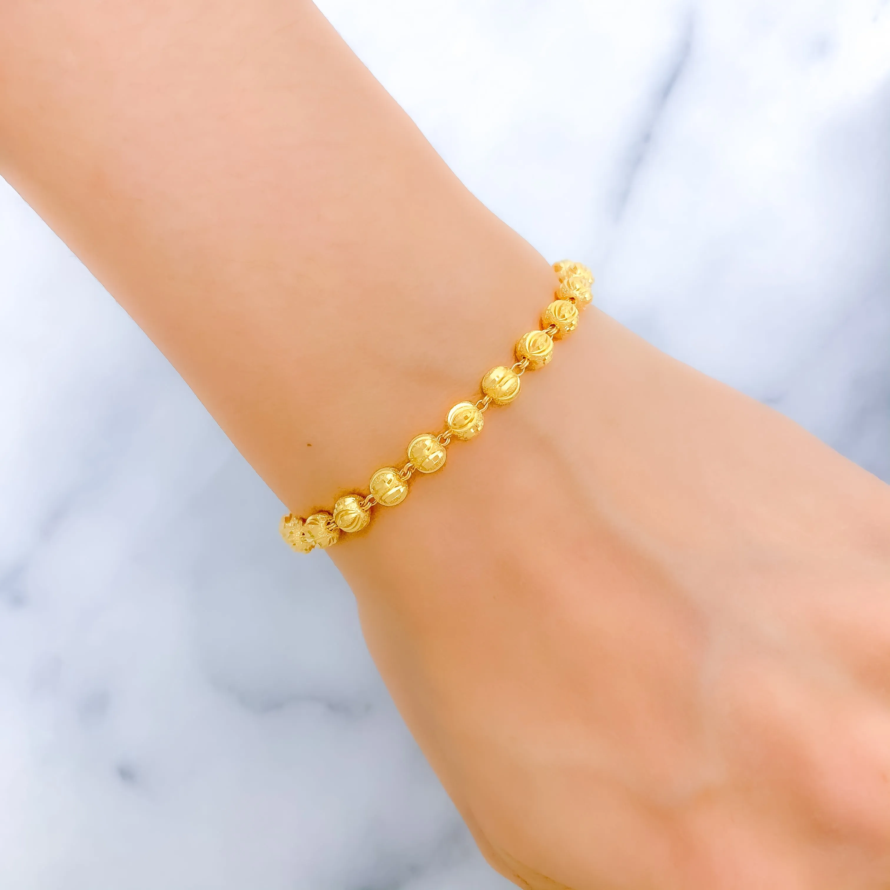 Alternating Sand Finish Bracelet