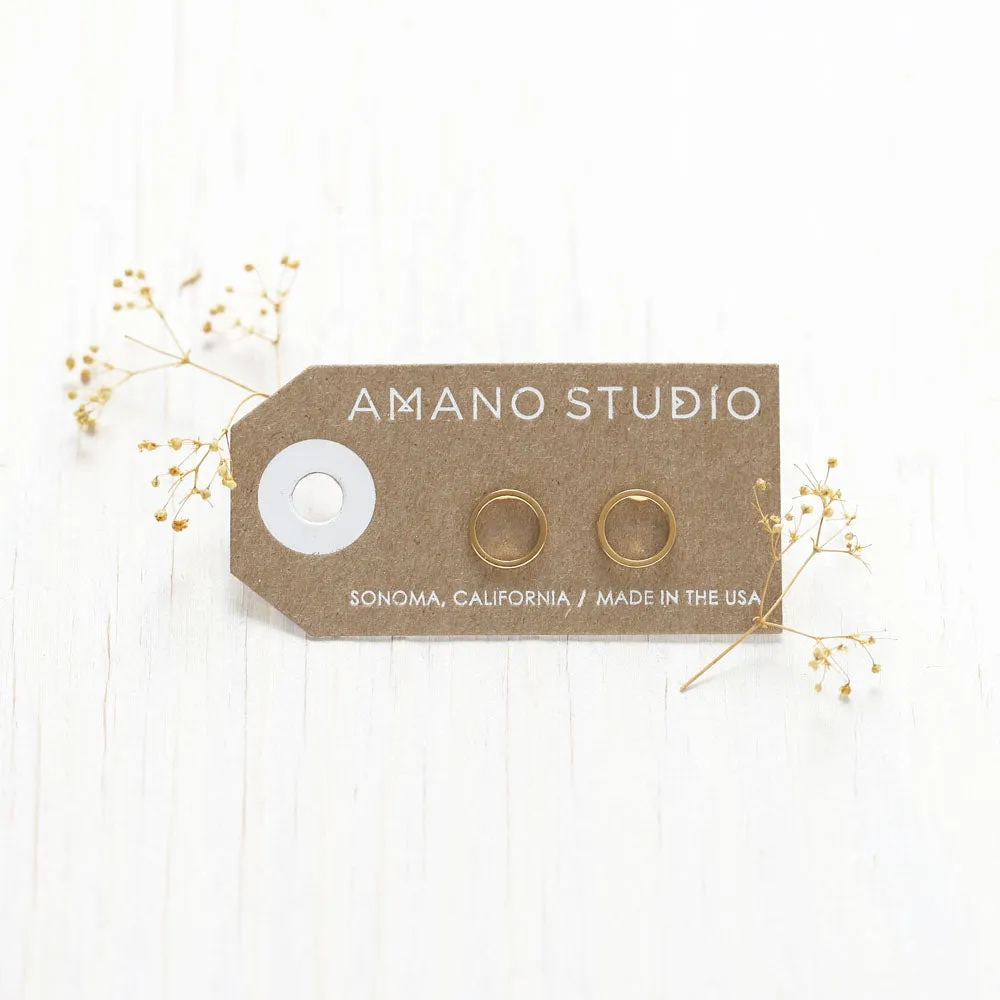 Amano Studio | Small Gold Circle Studs