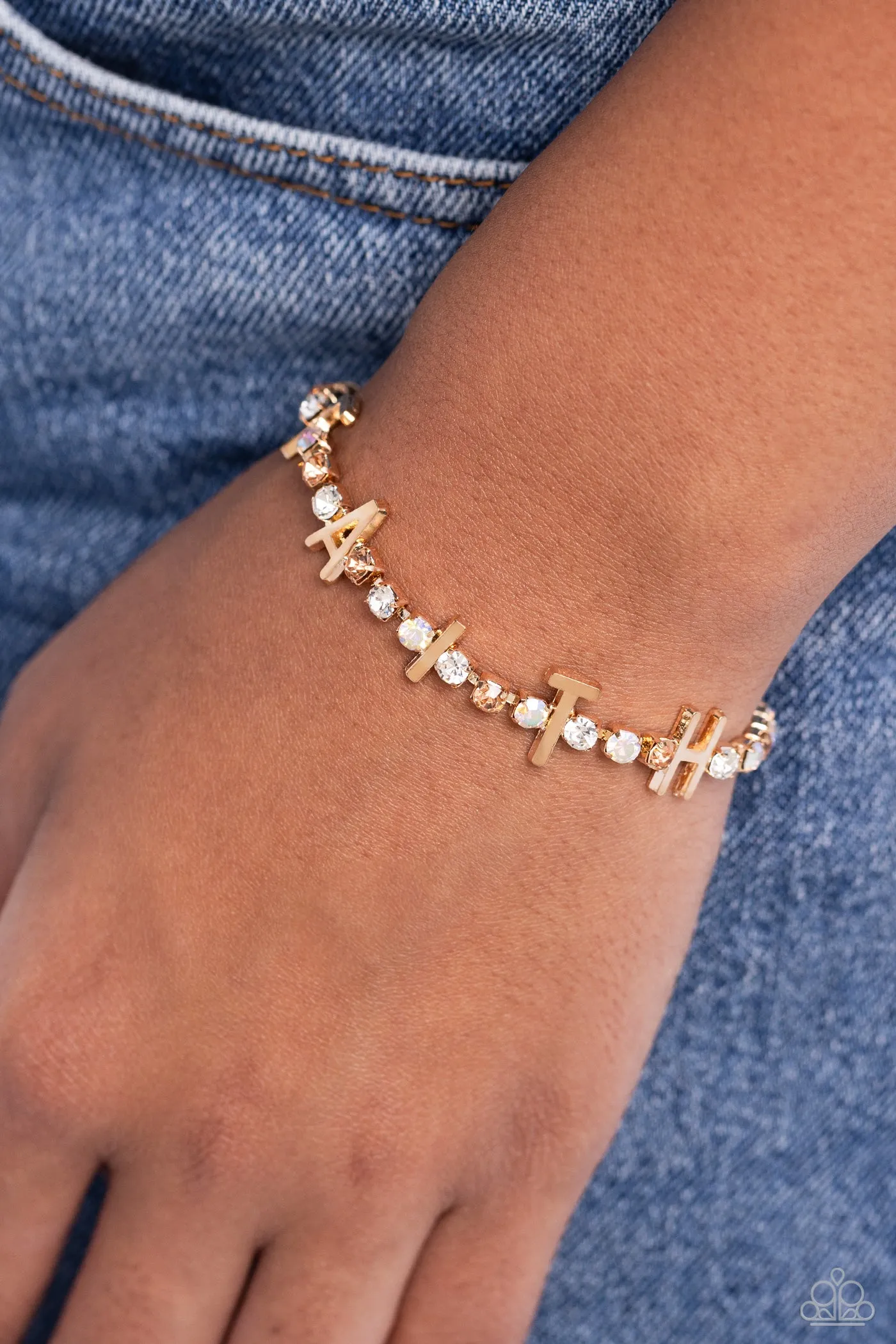 Bracelets In Good Faith - Gold Inspirational B2331