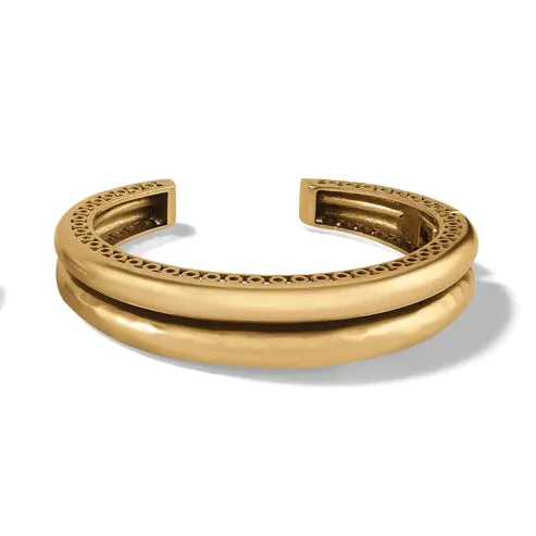 Brighton | Inner Circle Double Hinged Bangle Bracelet in Gold Tone