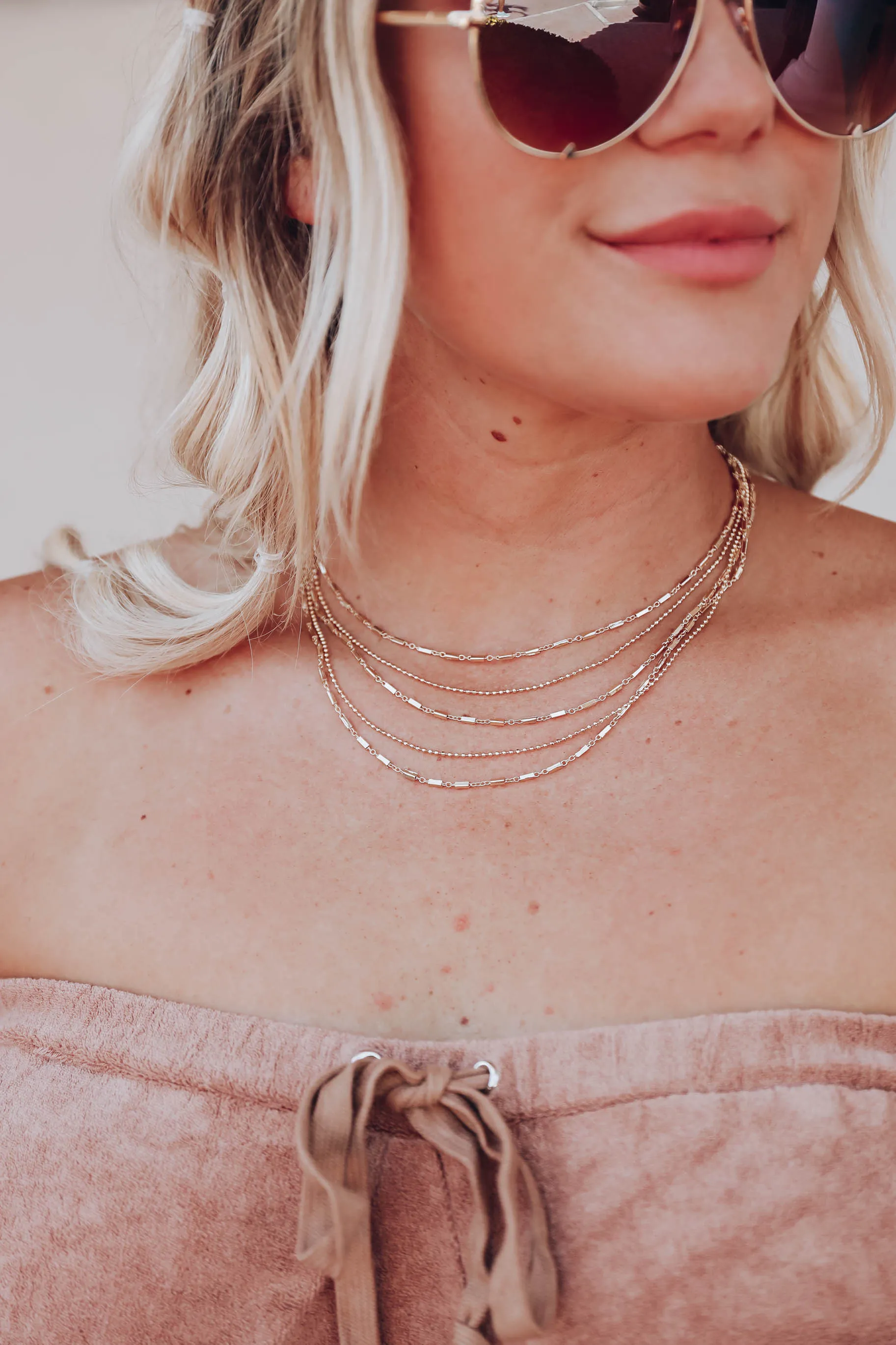 Carman Layered Necklace - Gold