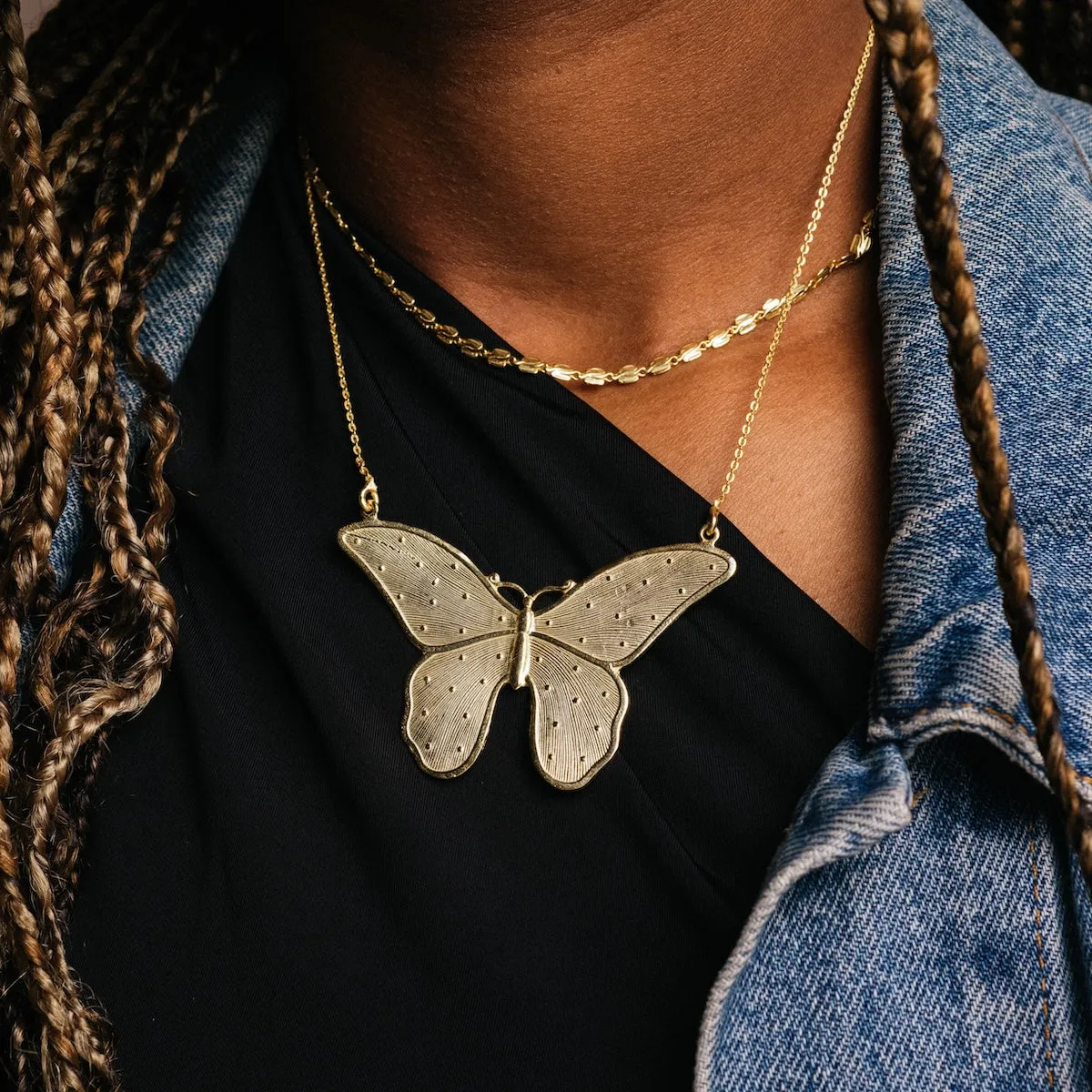 Carrie Bradshaw Butterfly Necklace