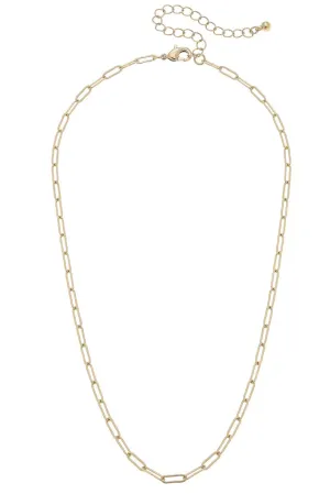 Celia Paperclip Charm Necklace