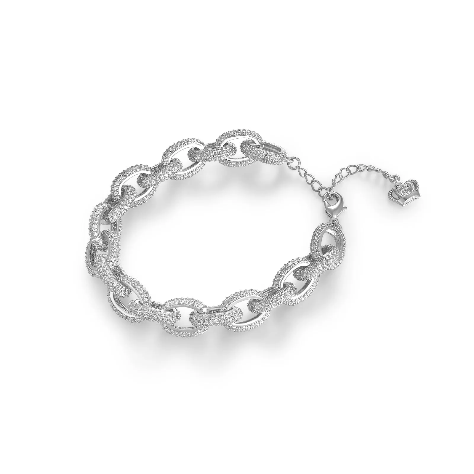 Crystal Cable Link Bracelet