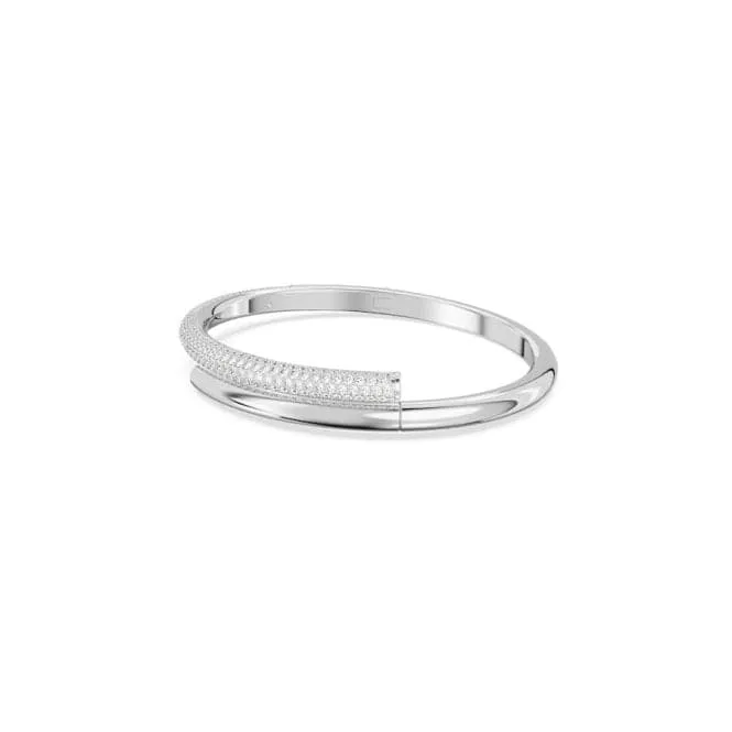 Dextera White Rhodium Plated Bangle