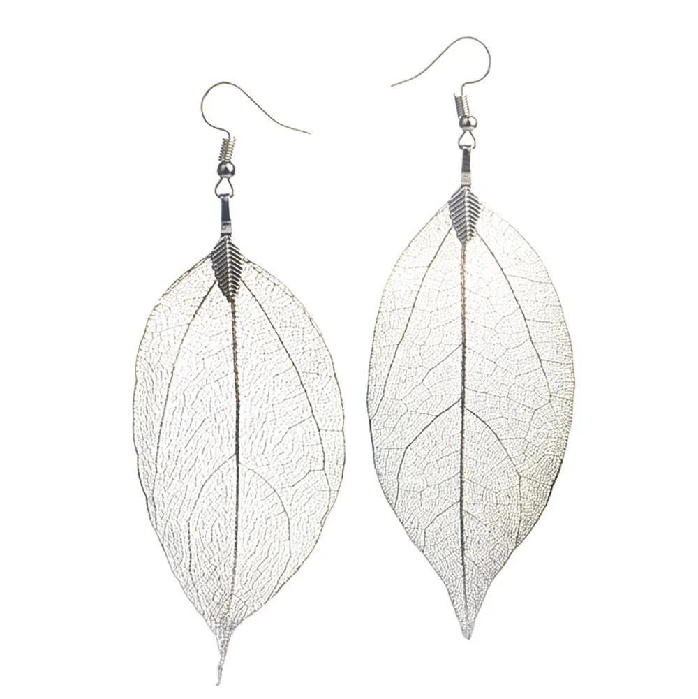 Die Cut Leaf Earrings