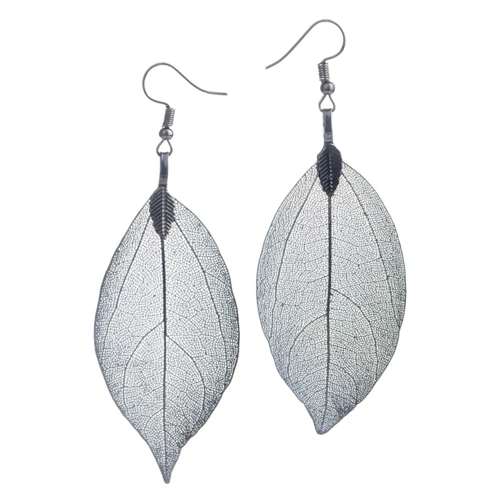 Die Cut Leaf Earrings