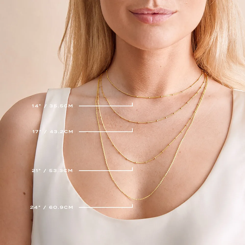 Double Initial Necklace - Gold