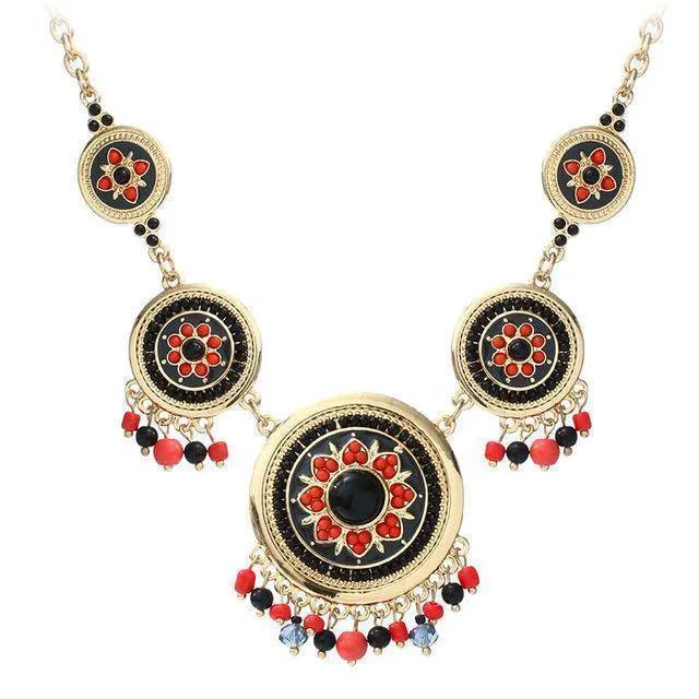 Ethnic Enamel Statement Necklaces