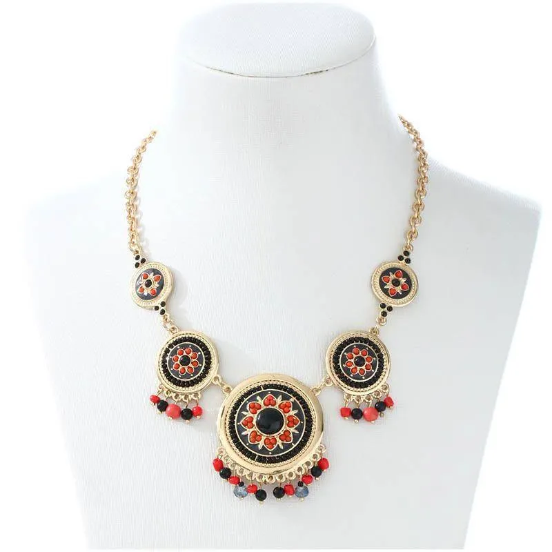 Ethnic Enamel Statement Necklaces