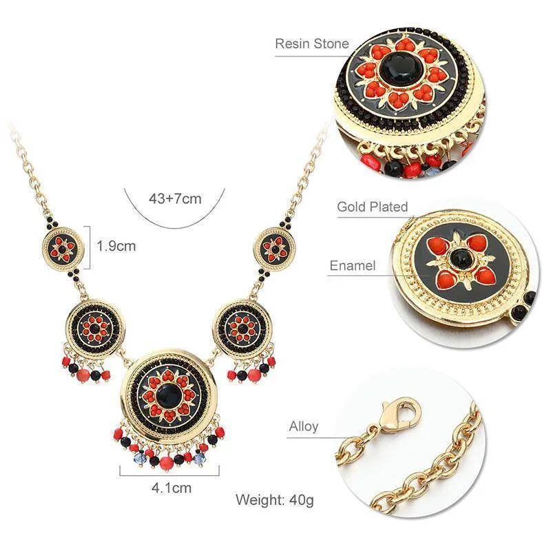 Ethnic Enamel Statement Necklaces