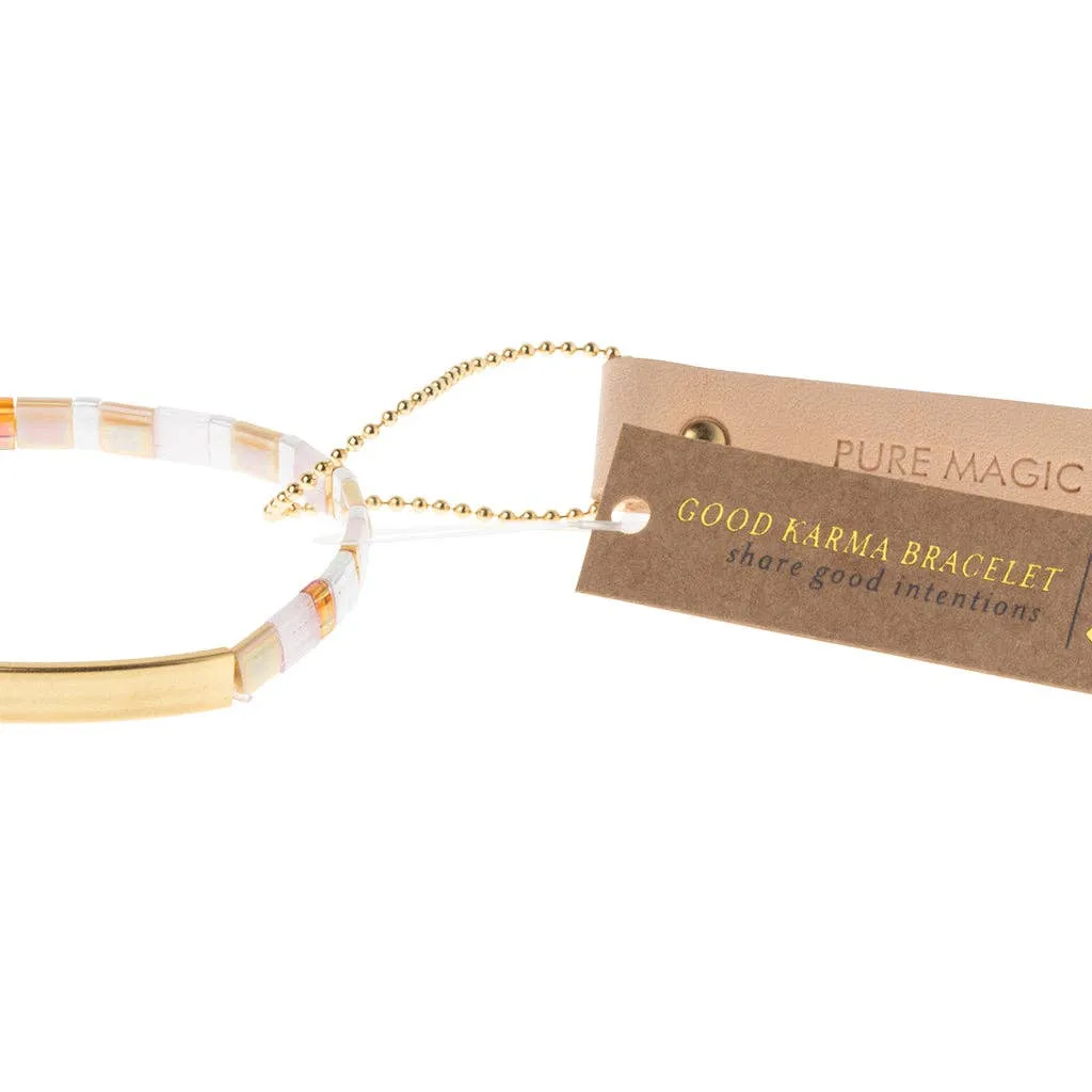 Good Karma Miyuki Bracelet | Pure Magic - Neutral/Gold