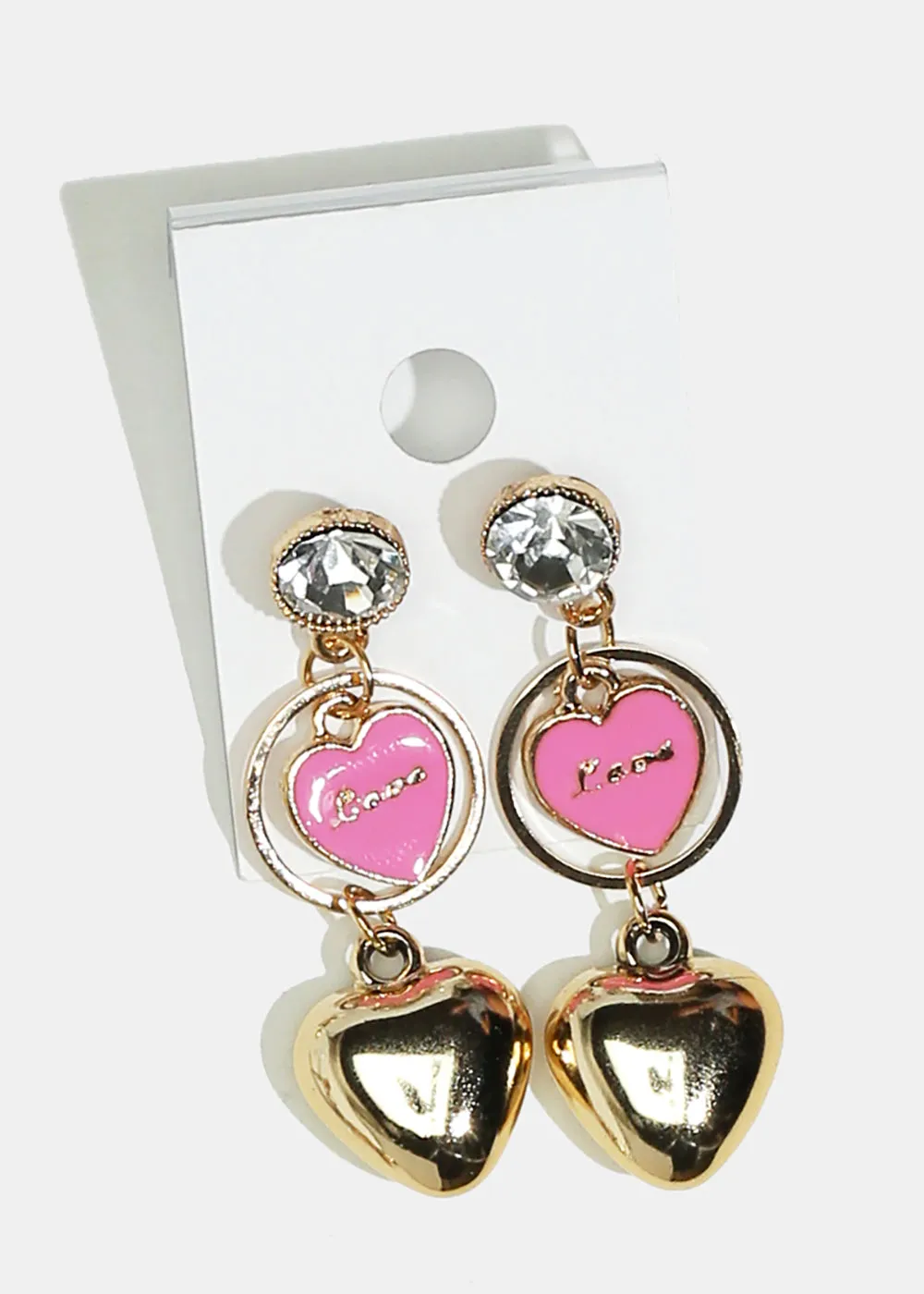 Heart Dangle Earrings