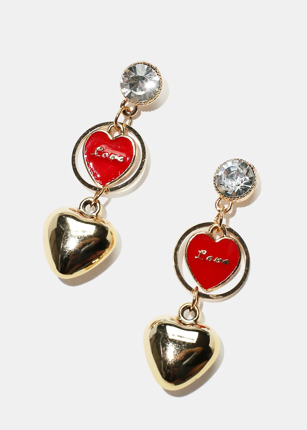 Heart Dangle Earrings