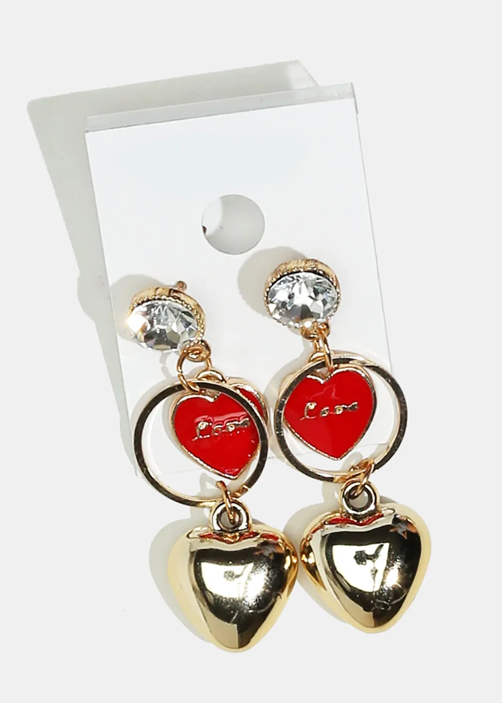 Heart Dangle Earrings