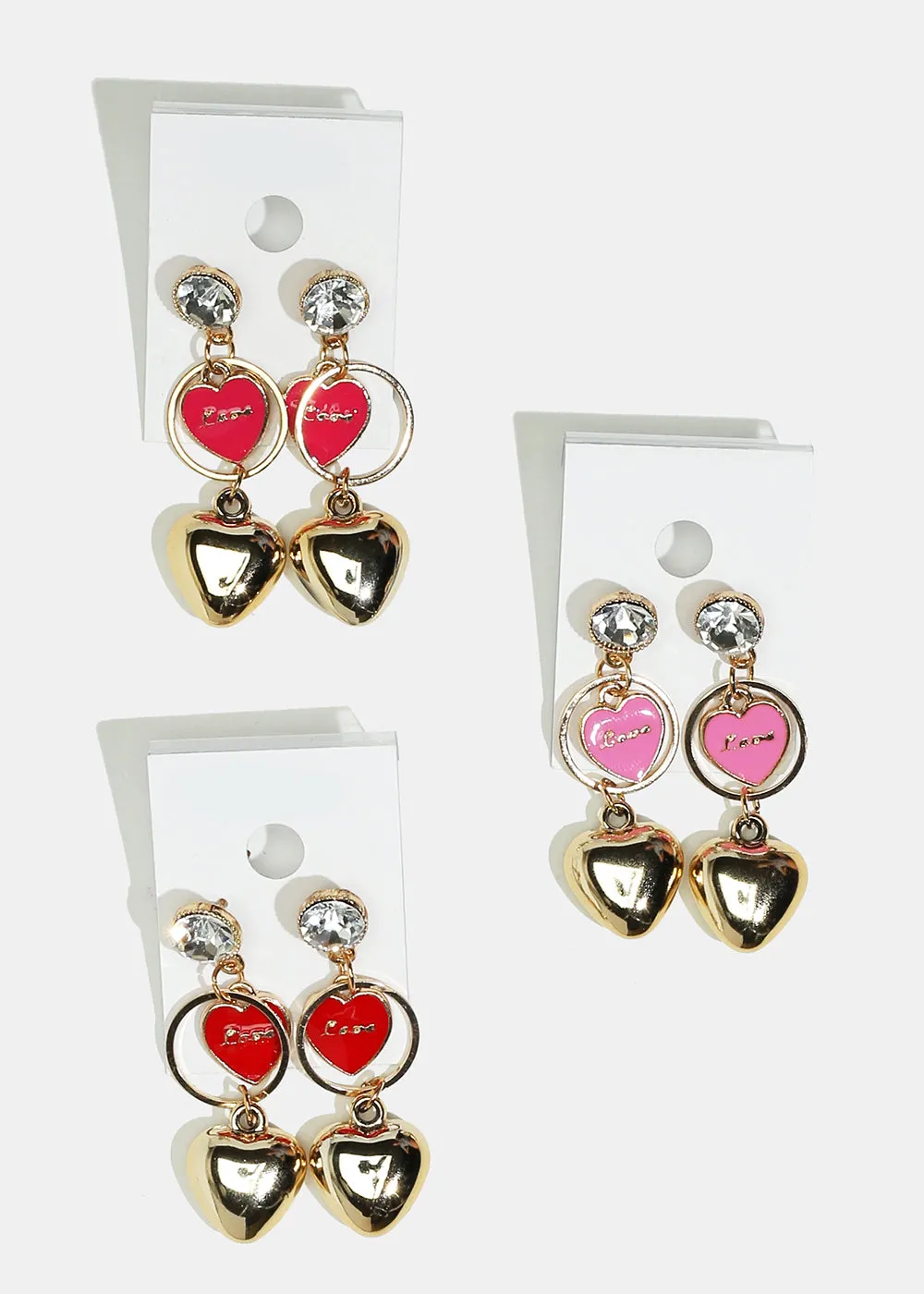 Heart Dangle Earrings