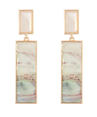 Ivory Shell Bar Earring