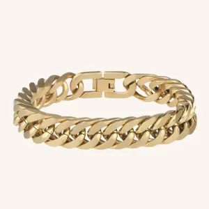 Matte Gold Heirloom Chopin Chain Bracelet