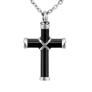 Men's Christian Necklace <br> Cross Urn