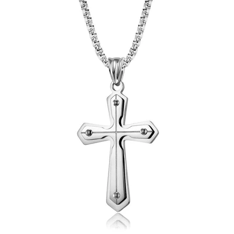 Men's Christian Necklace <br> Layer