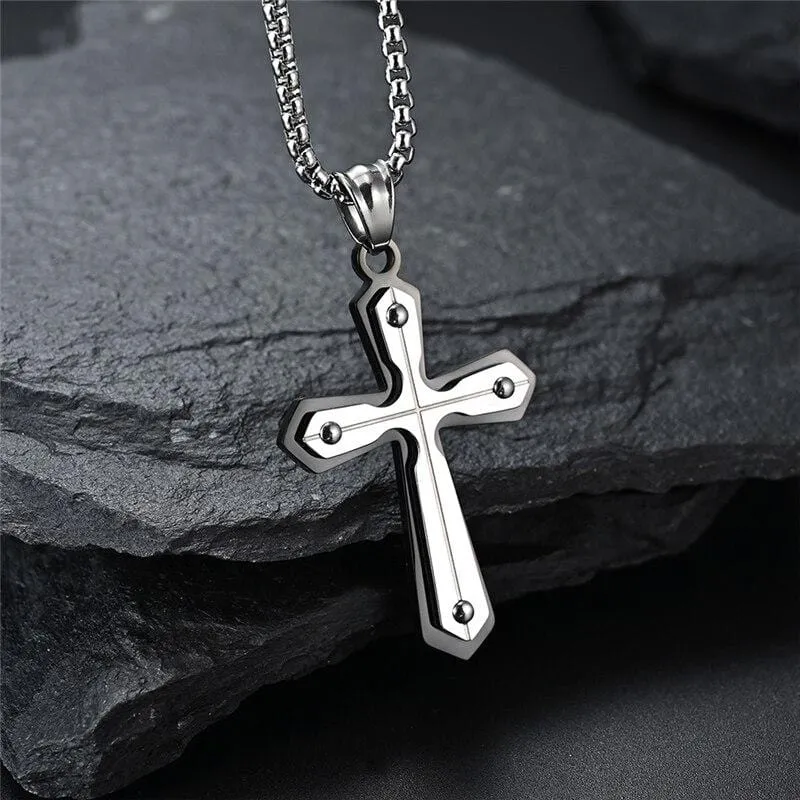 Men's Christian Necklace <br> Layer