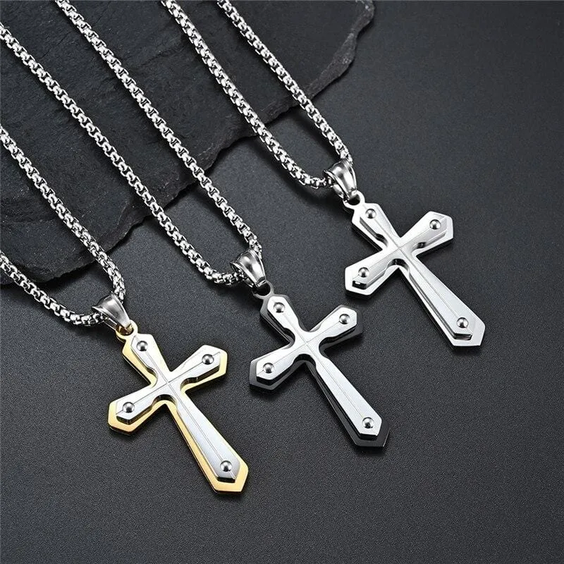 Men's Christian Necklace <br> Layer