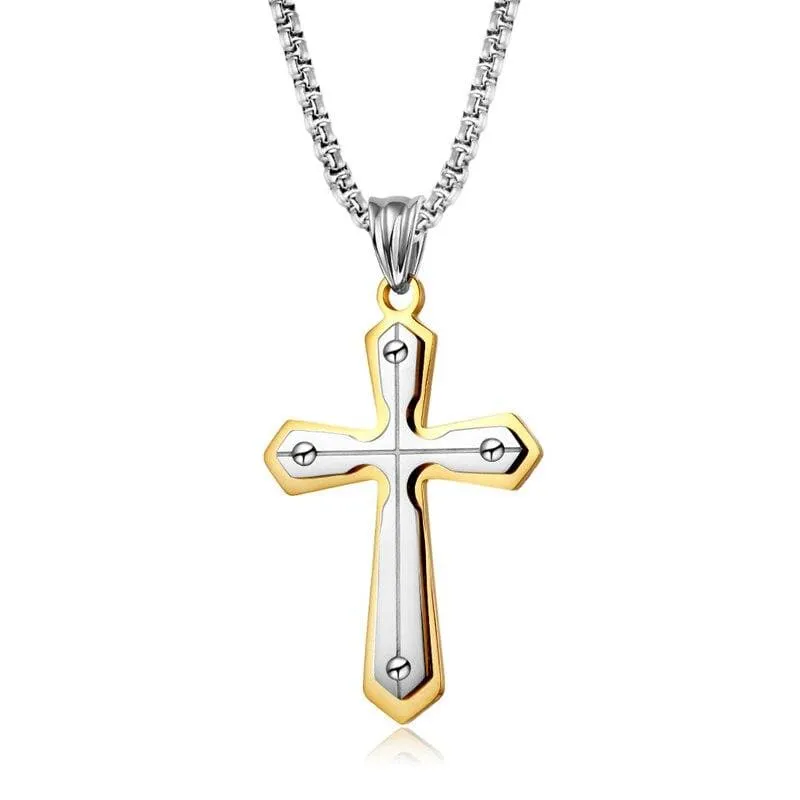 Men's Christian Necklace <br> Layer