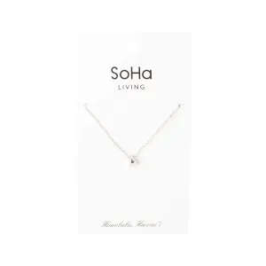 Mini Letter Necklace, Silver