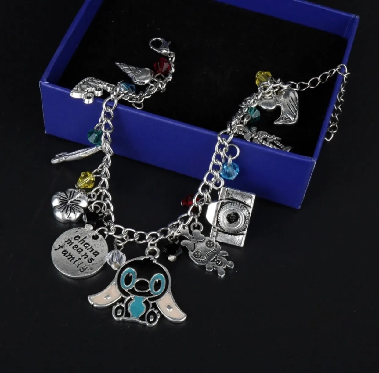 Ohana means family charm bracelet