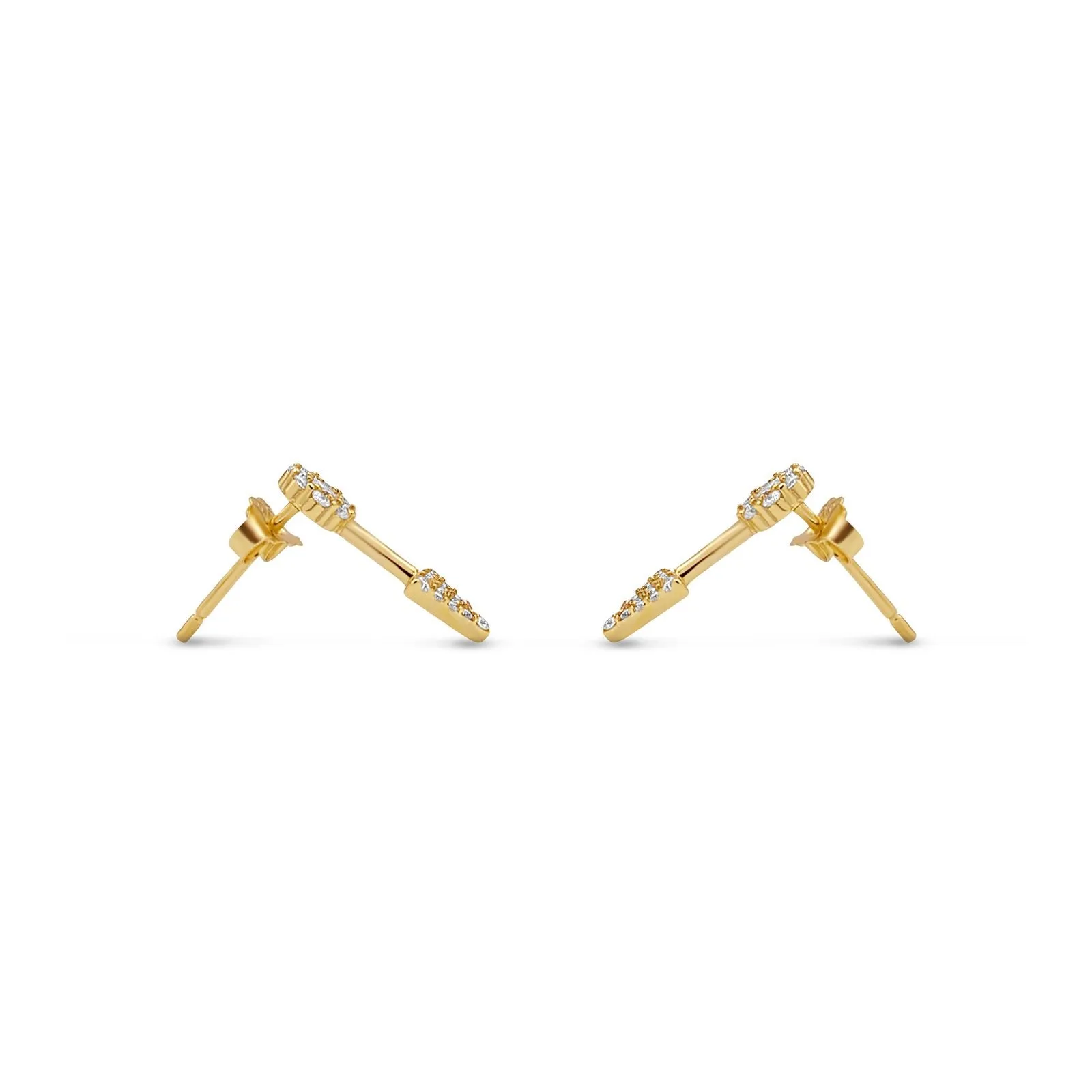 Pave Arrow Stud Earrings