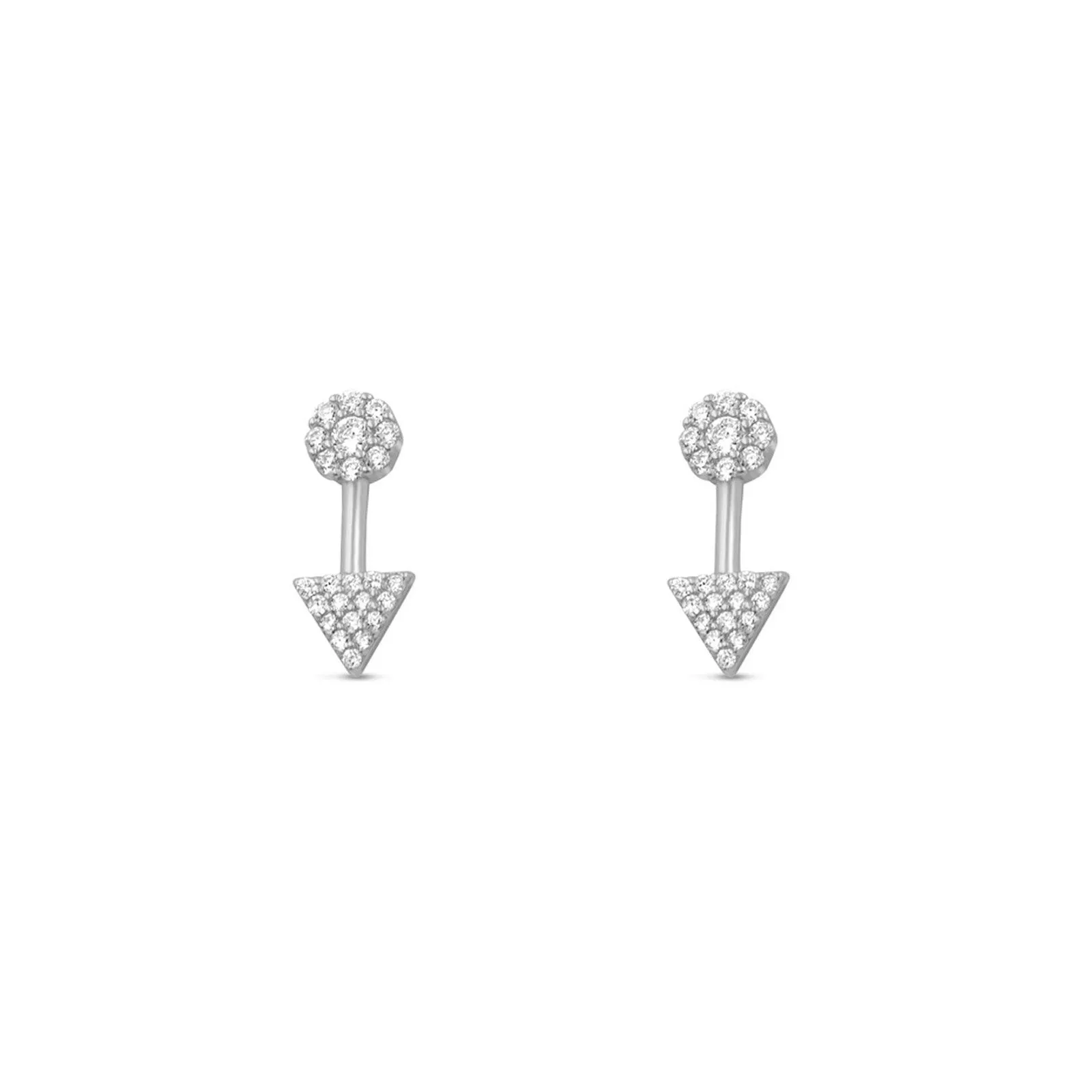 Pave Arrow Stud Earrings