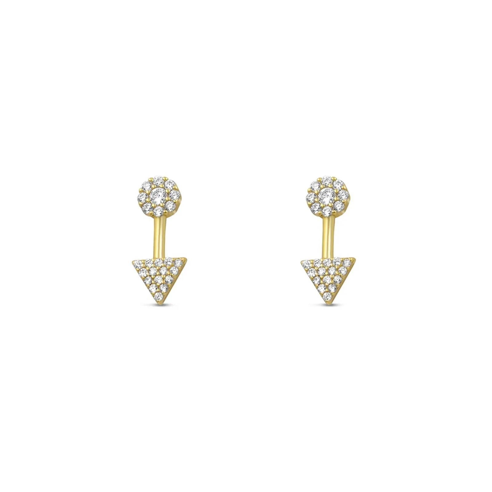 Pave Arrow Stud Earrings