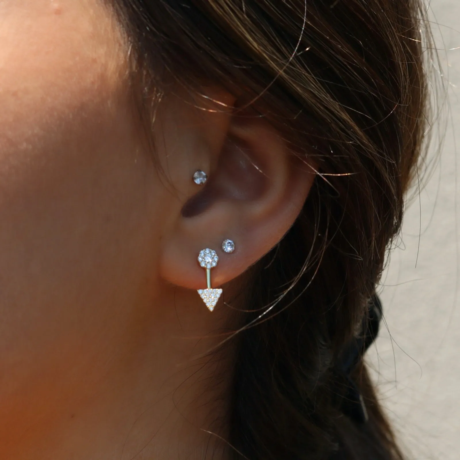 Pave Arrow Stud Earrings