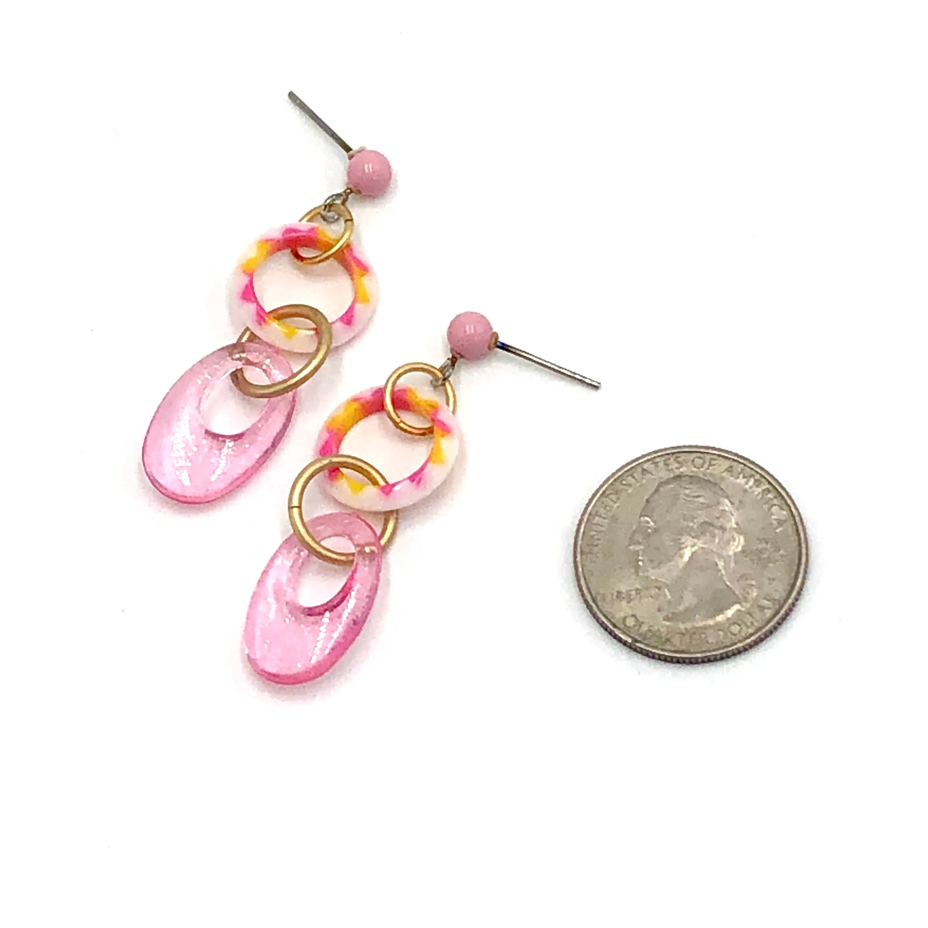 Pink SunBurst Addie Earrings *