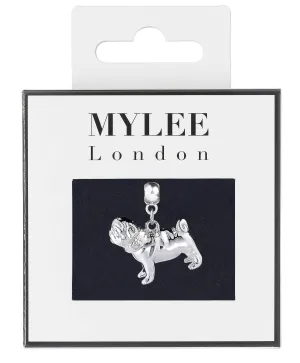 Pug Silver Plated Charm