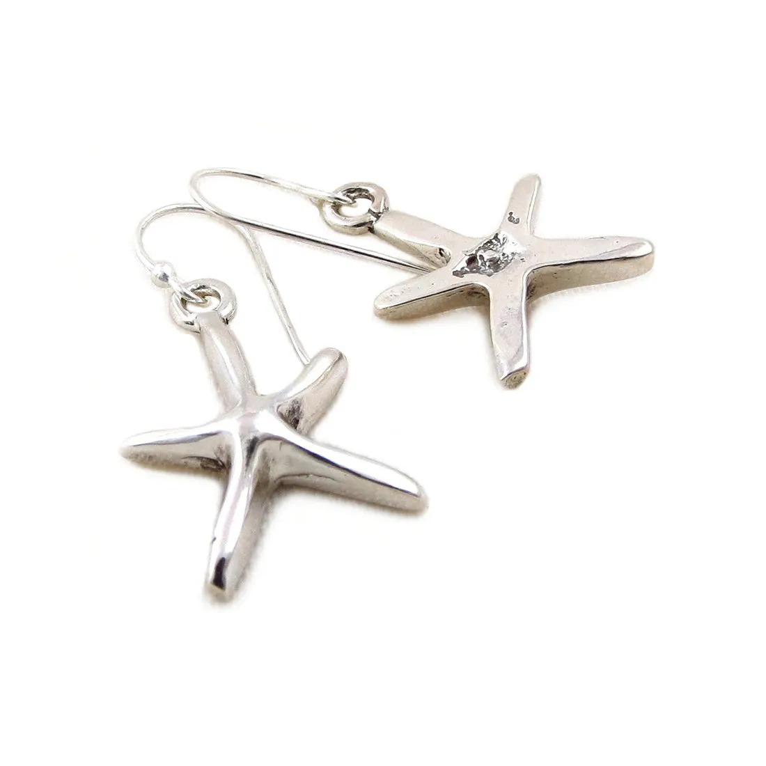 Starfish 925 Sterling Silver Drop Earrings