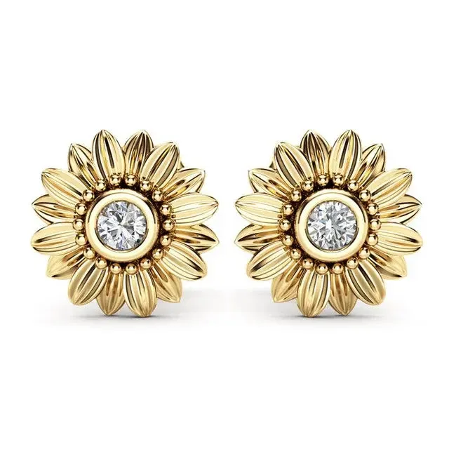 Sunflower Stud Earrings