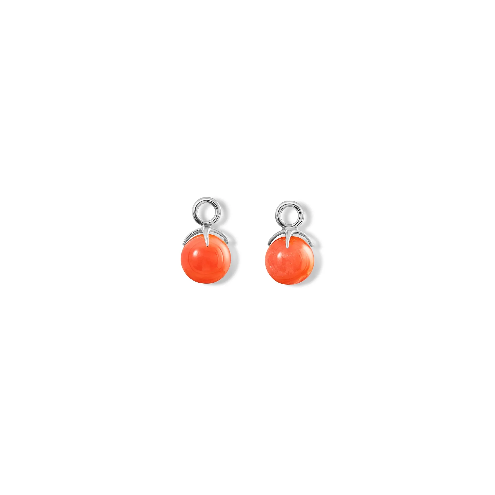 Tamara Earring Drops Silver - Pink Opal