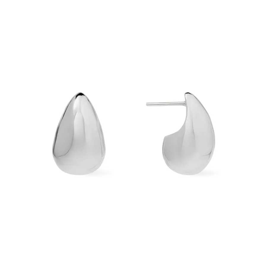 Teardrop Classic  Silver 20mm Stud Earrings