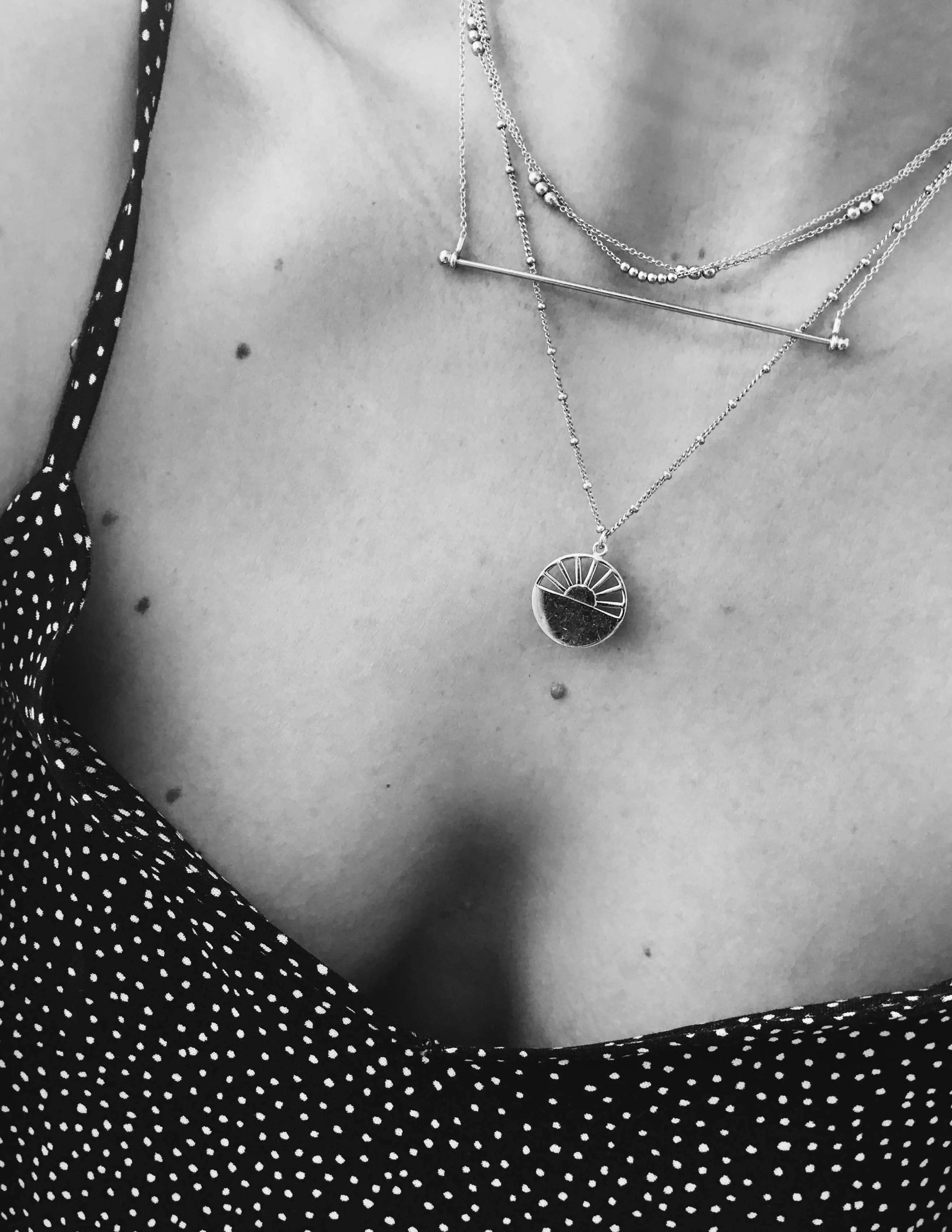 Trapeze necklace <br>Silver