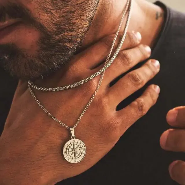 Unique Combination Layered Necklaces for Men